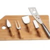 CONJ. PARA QUEIJO EM BAMBU / MADEIRA / INOX OREGON – 6 PÇS
