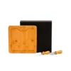CONJ. PARA QUEIJO EM BAMBU / MADEIRA / INOX – 3 PÇS