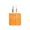 CONJ. PARA QUEIJO EM BAMBU / MADEIRA / INOX – 3 PÇS
