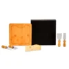 CONJ. PARA QUEIJO EM BAMBU / MADEIRA / INOX – 5 PÇS