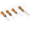 CONJ PARA QUEIJO INOX/MADEIRA – 4 PÇS – COM CAIXA