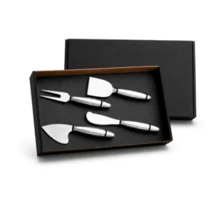 CONJUNTO DE FACAS PARA QUEIJOS EM AÇO INOX - 4 PÇS