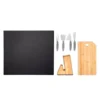 CONJUNTO PARA QUEIJO C/ CEPO EM BAMBU / INOX – 5 PÇS
