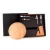 CONJUNTO PARA QUEIJO COM CEPO EM BAMBU / INOX – 6 PÇS