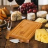 CONJUNTO PARA QUEIJO EM BAMBU/INOX – 3 PÇS