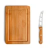 CONJUNTO PARA QUEIJO EM BAMBU/MADEIRA/INOX – 2 PÇS
