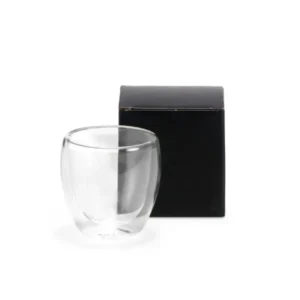 COPO EM VIDRO PAREDE DUPLA - 250 ML