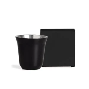 COPO PARA CAFÉ EM AÇO INOX - PRETO - 60ML