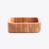 CUMBUCA QUADRADA EM BAMBU COM ESPÁTULA 14CM – 100ML