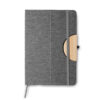 Caderno A5 Capa em RPET e detalhe em Bambu