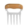 GARFO COM 5 DENTES EM MADEIRA – INOX – 11,5X14,5CM