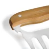 GARFO COM 5 DENTES EM MADEIRA – INOX – 11,5X14,5CM