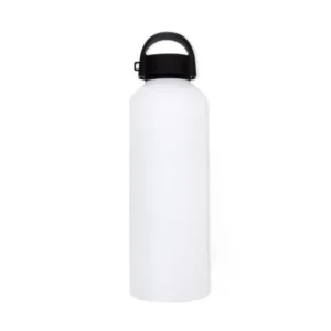 GARRAFA EM ALUMÍNIO BRANCO - 600 ML