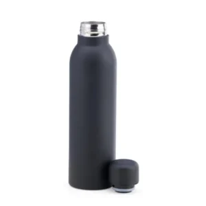 GARRAFA EM INOX PAREDE DUPLA - PRETO - 470 ML
