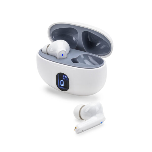CAETANO. Fones de ouvido wireless com autonomia de 4h (200 mAh), em ABS 100% reciclado