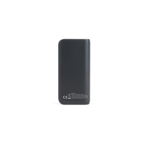 BECKER 20. Bateria portátil com carregador por indução super-rápido (20'000 mAh), em ABS 100% reciclado