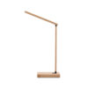 MOREY. Luminária com carregador por indução super-rápido (15W), em bambu