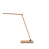 MOREY. Luminária com carregador por indução super-rápido (15W), em bambu