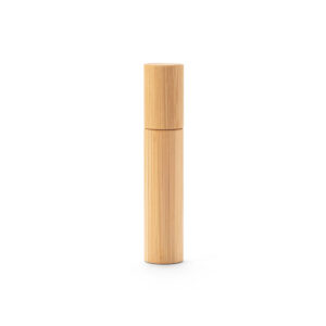 REESE. Borrifador de perfume recarregável, com invólucro em bambu natural