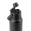 ALCARAZ. Garrafa em aço inox 90% reciclado, com parede dupla isolada a vácuo (830 mL)
