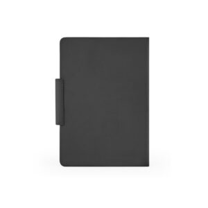 GARRETT. Conjunto composto por 1 caneta esferográfica e 1 caderno, em PU e aço inox