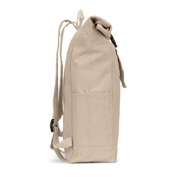 SAINT. Mochila “roll top” em algodão reciclado e poliéster reciclado (380 g/m²)