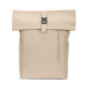 SAINT. Mochila “roll top” em algodão reciclado e poliéster reciclado (380 g/m²)
