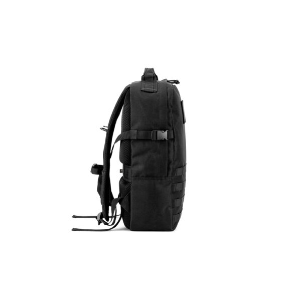 EDINBURGH BPACK. Mochila estilo militar em poliéster reciclado 600D de alta densidade, com bolso para notebook (17’3″) 21 L