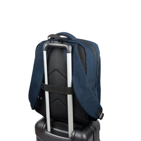 COVENTRY. Mochila, totalmente almofadada, para notebook (15’6″) em poliéster reciclado 300D de alta densidade (18 L)