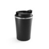 PHELPS. Copo de viagem térmico em aço inox e PP, de parede dupla isolada a vácuo (470 mL)