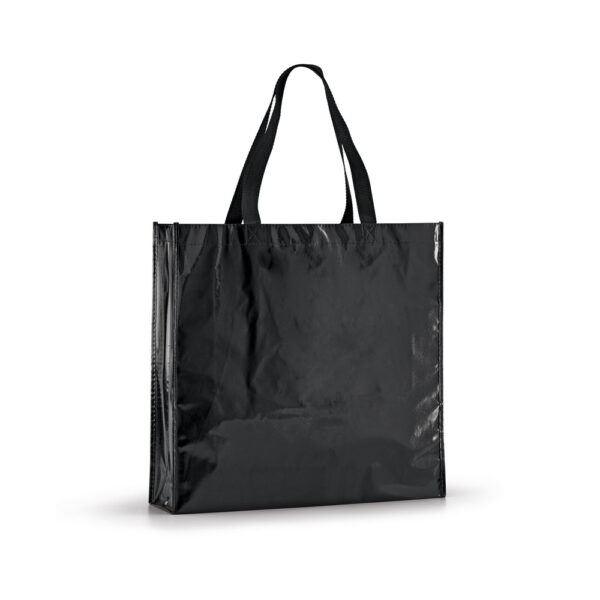 MEMPHIS. Sacola em non-woven laminado (120 g/m²) com laminação brilhante