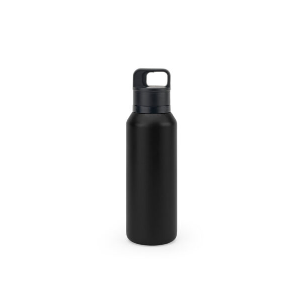 NICKLAUS. Garrafa térmica em aço inox 91% reciclado com parede dupla isolada a vácuo (590 mL)
