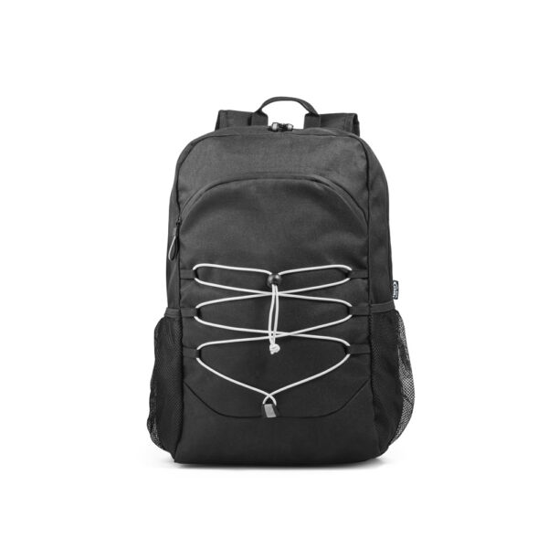 DELFOS BACKPACK. Mochila para notebook (15’6″) em poliéster reciclado 300D e poliéster reciclado 600D, com elementos refletores (18 L)