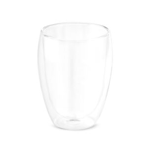 MACHIATO CUP. Copo em vidro borossilicato com parede dupla, isolada a ar (350 mL)