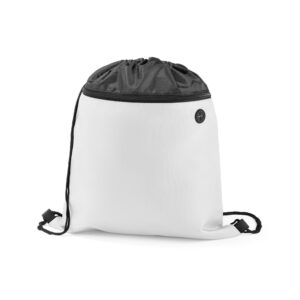 COLMAR. Sacola tipo mochila em 210D com bolso frontal com zíper e saída para fones