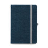 DENIM. Caderno A5 de capa dura em tecido tipo jeans com páginas pautadas