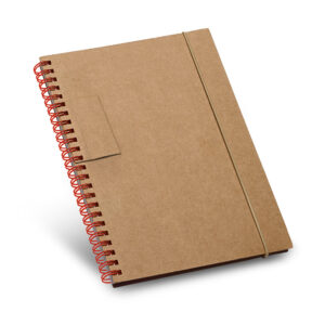 GARDEN. Caderno B6 de capa dura em cartão, com páginas pautadas recicladas