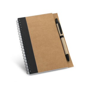 ASIMOV. Caderno B6 espiral de capa dura em cartão, com páginas lisas recicladas