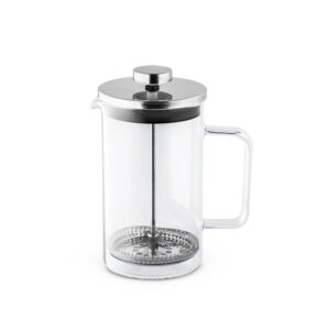 JENSON. Cafeteira em vidro borossilicato com tampa em aço inox (600 mL)