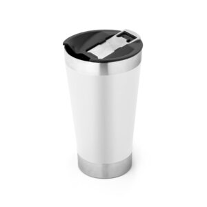 HALPERT LID. Copo de viagem em aço inox térmico, com parede dupla isolada a vácuo (630 mL)