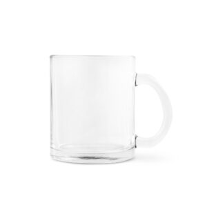 CARMO. Caneca em vidro para sublimação (350 mL)