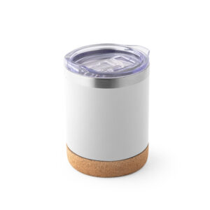 SOLBERG TUMBLER. Copo de viagem térmico em aço inox, de parede dupla isolada a vácuo (400 mL)