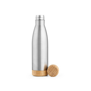 BROMELL 550. Garrafa térmica em aço inox 90% reciclado de parede dupla isolada a vácuo (550 mL)
