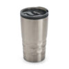 HASSI. Copo de viagem em aço inox e PP, térmico com parede dupla isolada a ar (510 mL)