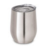 RONDE. Copo de viagem térmico em aço inox de parede dupla isolada a vácuo (400 mL)