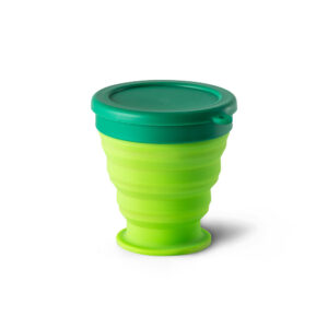 ORTON. Copo de viagem em silicone com tampa em PP (240 mL)