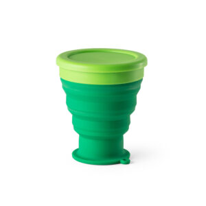 ORTON L. Copo de viagem em silicone com tampa em PP (400 mL)