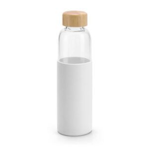 DAKAR. Squeeze em vidro borossilicato com tampa em bambu (600 mL)