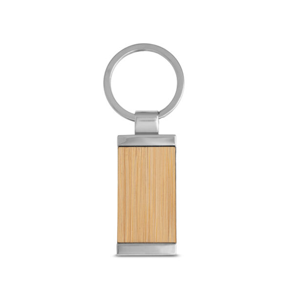 HOMER SQUARE. Chaveiro retangular em bambu