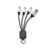YALOW. Cabo USB de carregamento rápido 3 em 1 com corpo em PET 100% reciclado